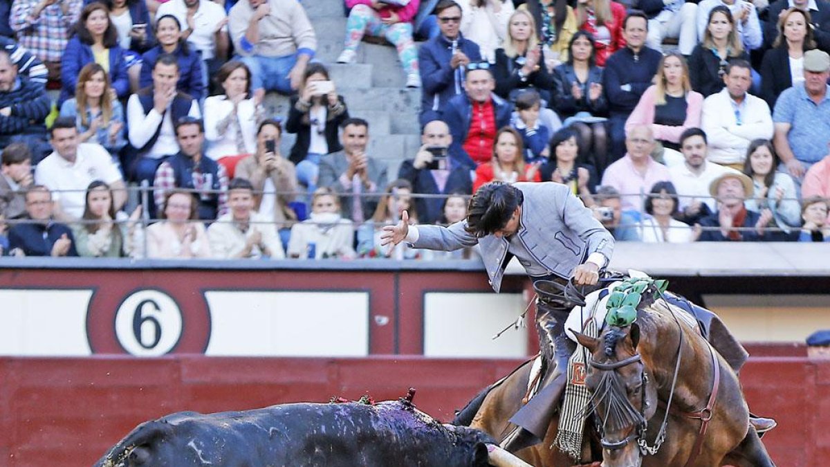 Imagen de Diego Ventura en un festejo.-ECB
