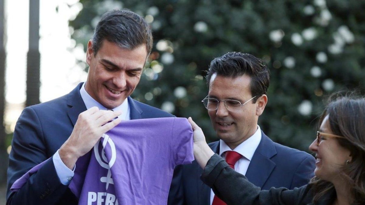 Pedro Sánchez, este lunes en Granada.-EFE