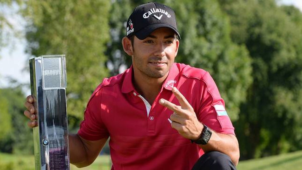 El golfista barcelonés Pablo Larrazábal, durante la última jornada del Abierto Internacional BMW, en Múnich.-Foto: EFE