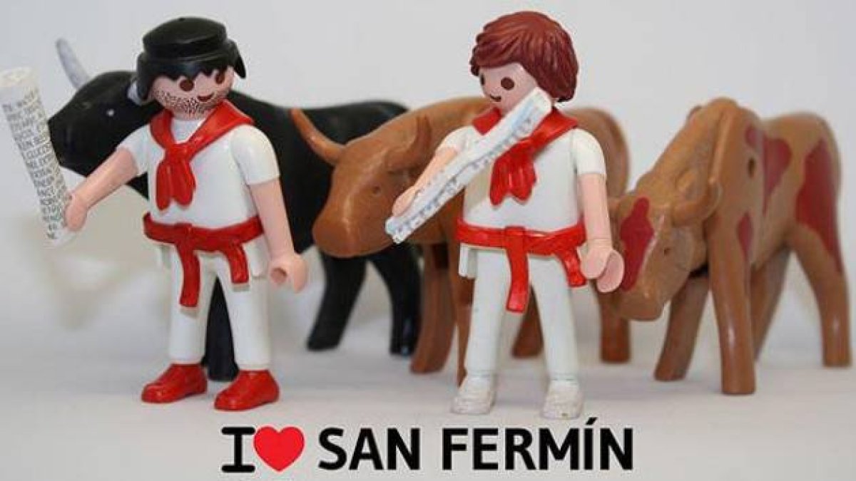 Uno de los divertidos montajes sobre San Fermín que estos días pueblan Twitter.-Foto: @ILOVECLICKS