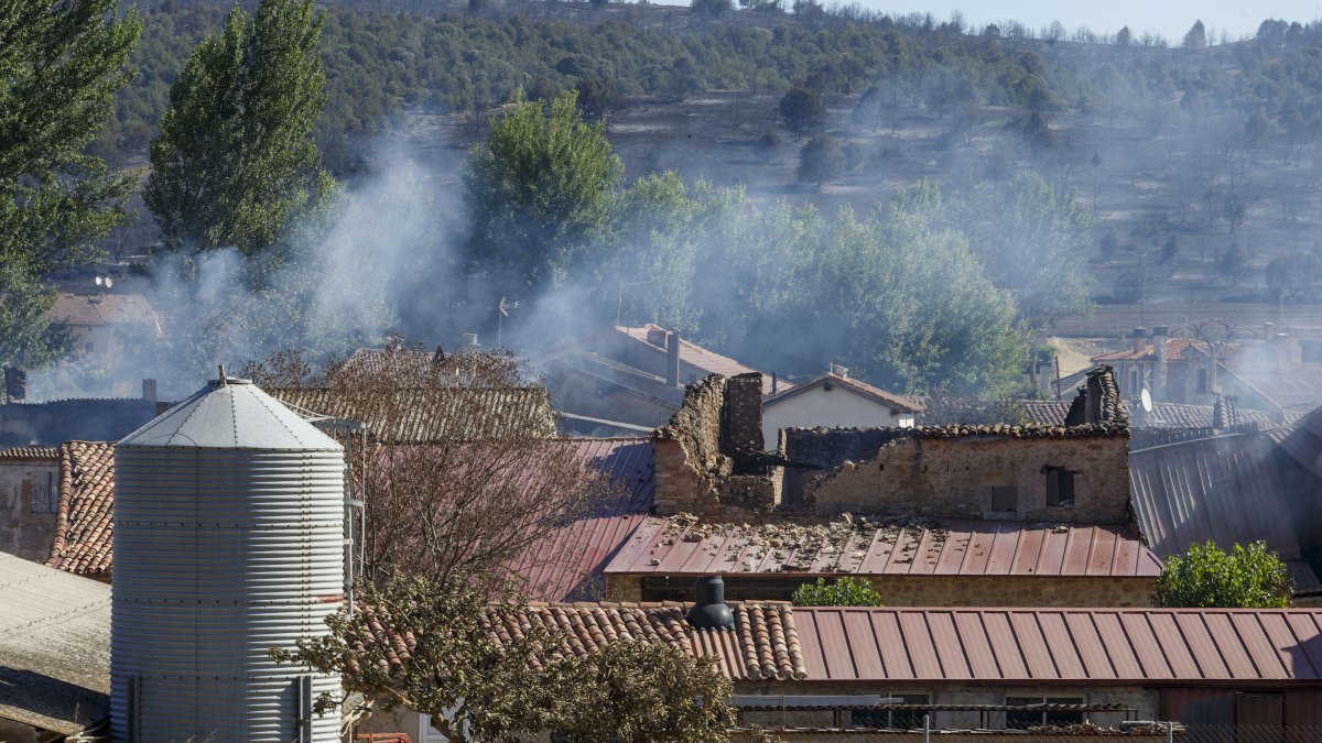 Incendio en Quintanilla del Coco. SANTI OTERO