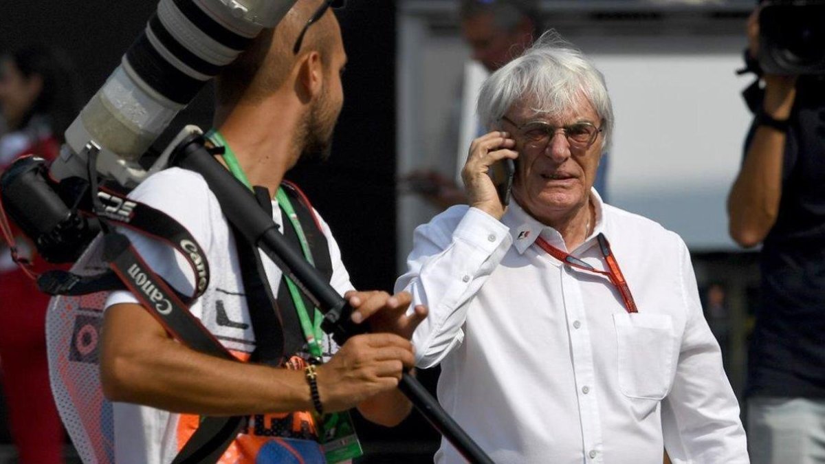 Bernie Ecclestone, en una imagen del 2016, en el Gran Premio de Italia, en Monza.-AFP