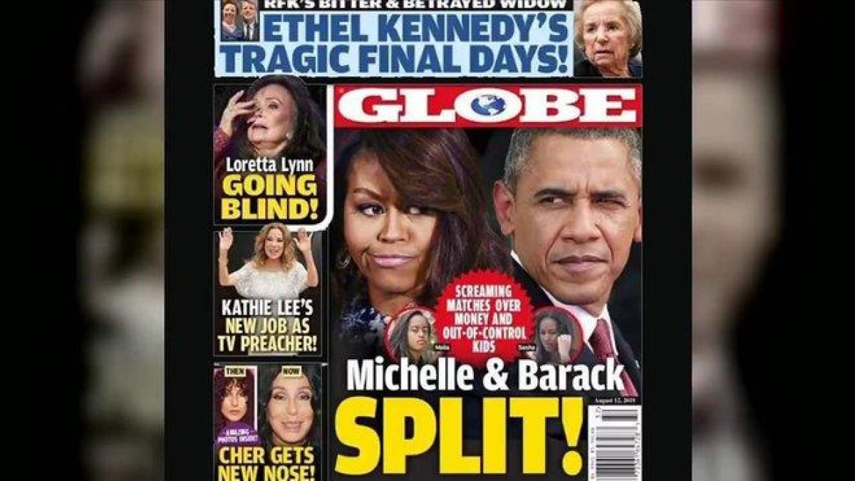 Portada de la revista ’Globe’.-