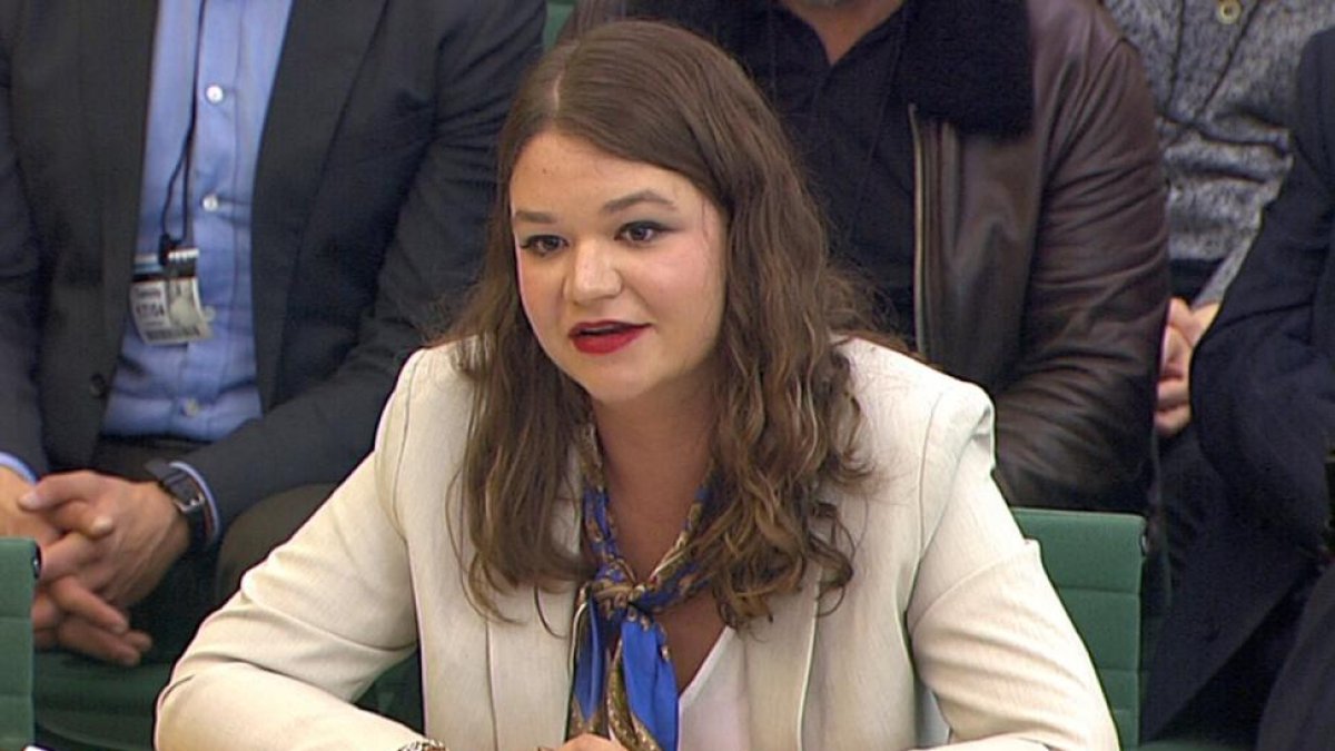 Brittany Kaiser, la exdirectiva de Cambridge Analytica-AW (REUTERS)