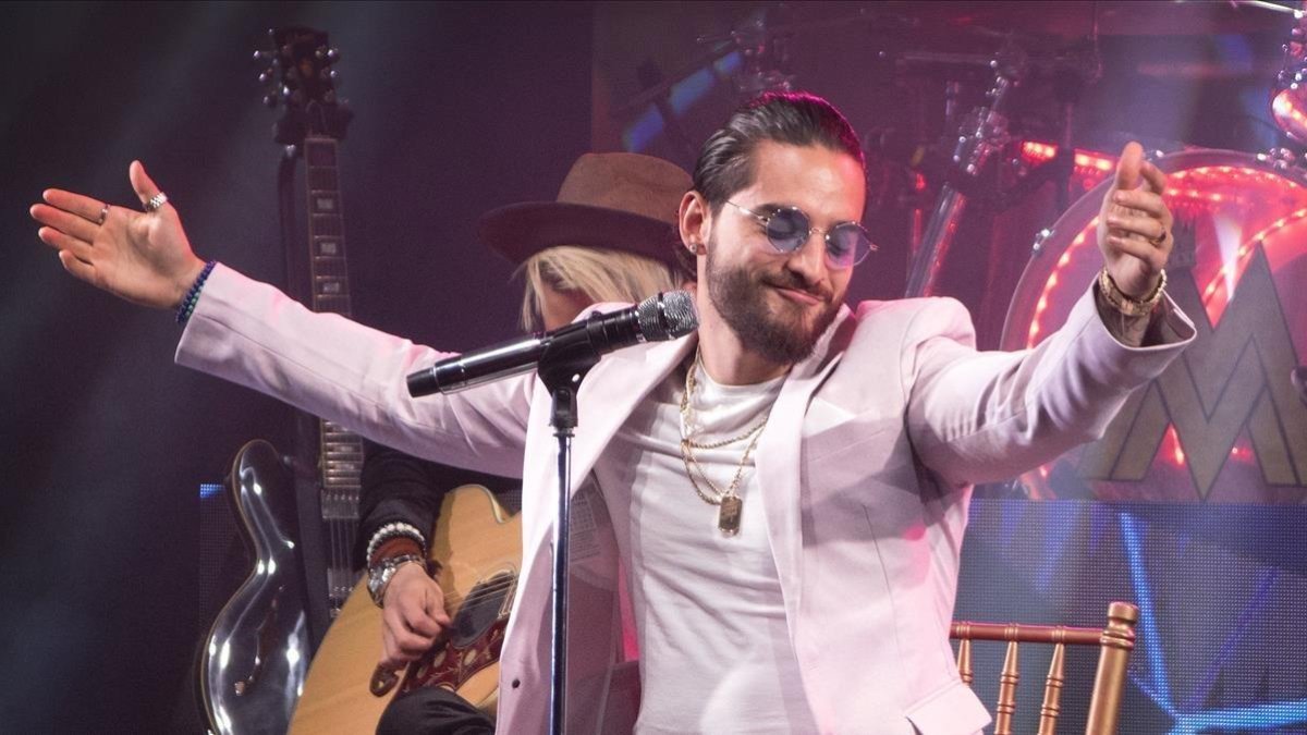 Maluma, durante una actuación en Miami, el pasado 14 de marzo. /-EFE / CRISTÓBAL HERRERA