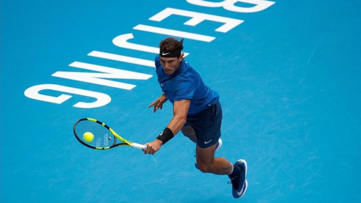 Rafael Nadal, en Pekín.-AFP / NICOLAS ASFOURI