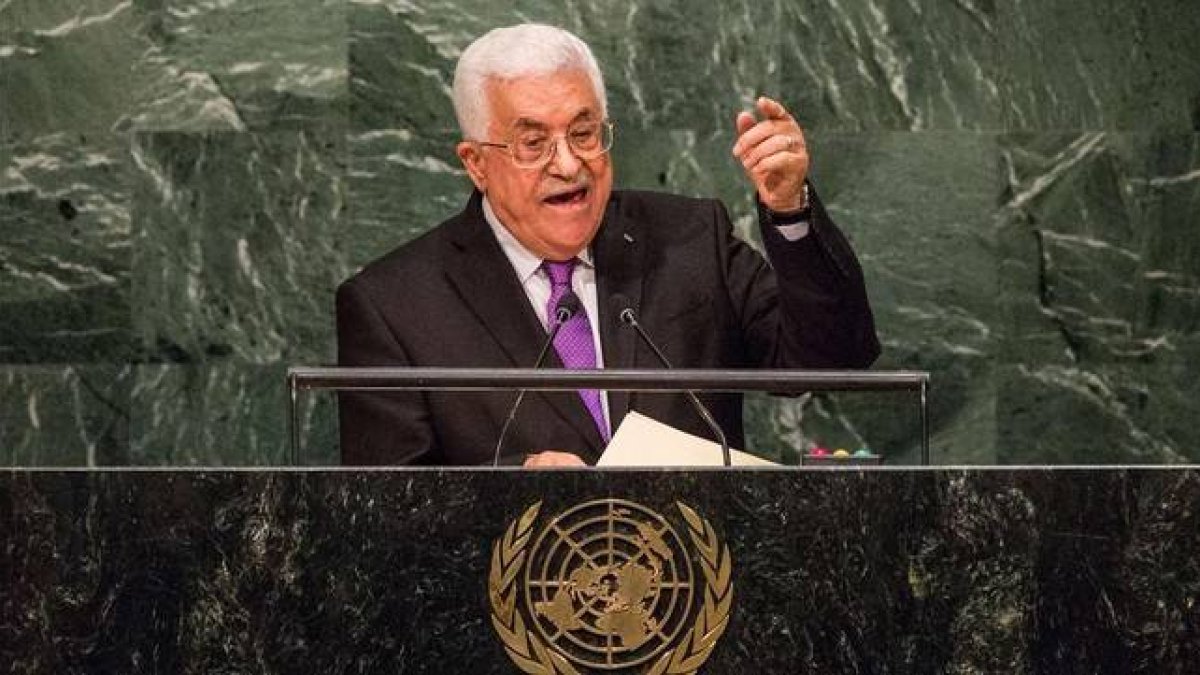 Mahmud Abbás en la ONU.-AFP
