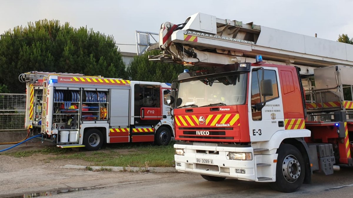 Un bombero de Lerma ha resultado herido tras ser atacado por un hombre en Tordómar. BOMBEROS DE BURGOS