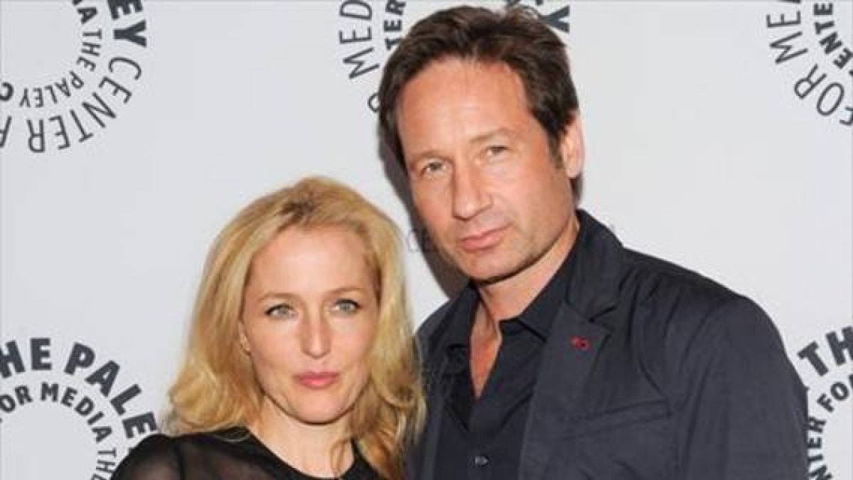 David Duchovny y Gillian Anderson, protagonistas de 'Expediente X'.-AP / EVAN AGOSTINI