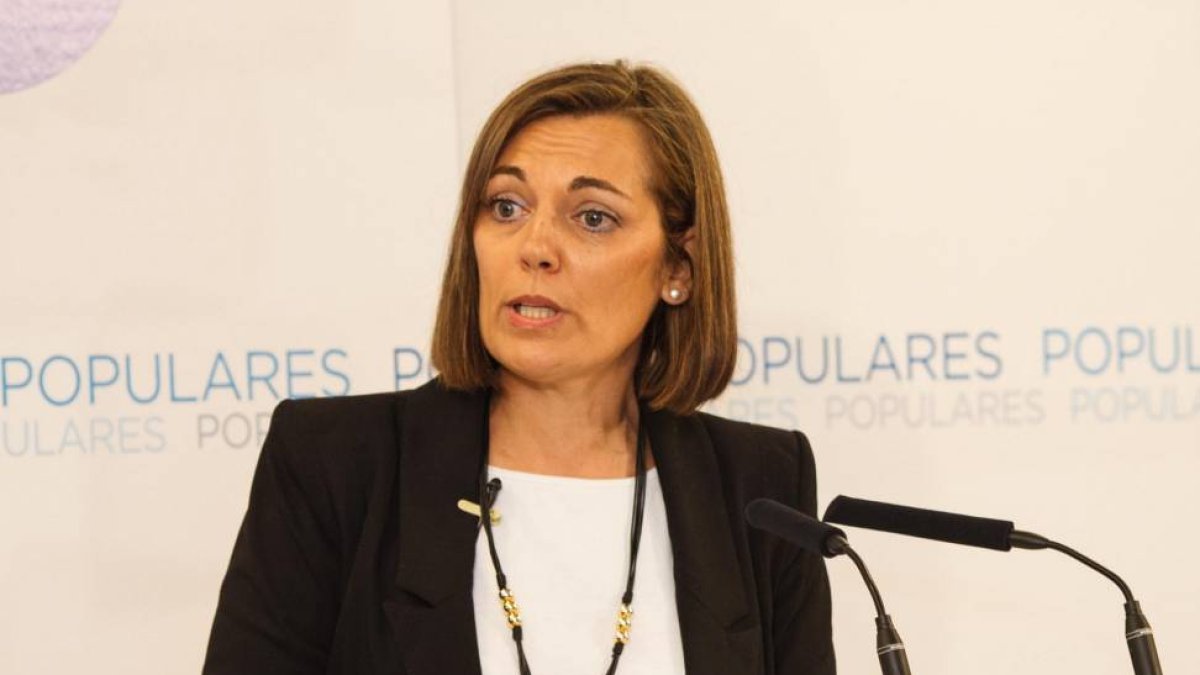 a consejera de Familia, Milagros Marcos, presenta un balance de su gestión en un acto electoral organizado por el PP de Soria-Ical