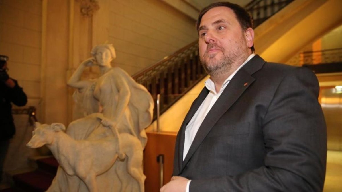 El vicepresidente del Govern, Oriol Junqueras.-ELISENDA PONS