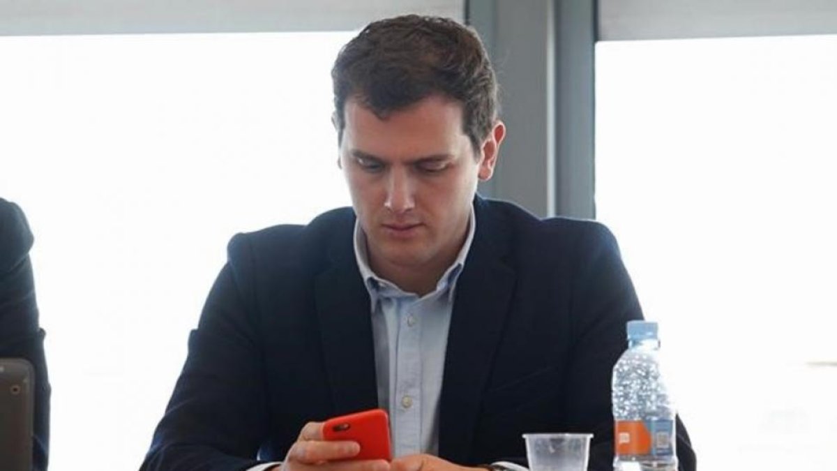 Albert Rivera, en una reunión de la Ejecutiva Nacional de Ciudadanos-DAVID CASTRO