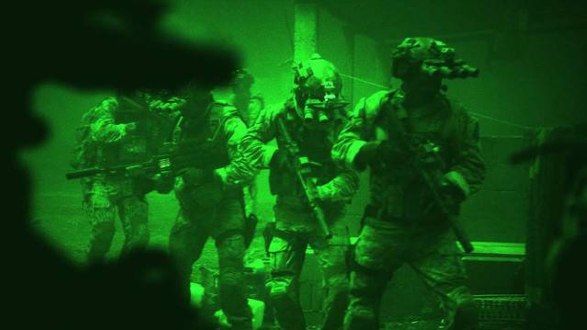 Recreación de la película 'La noche más oscura' del asalto de los Seal a la casa de Bin Laden.-Foto: JONATHAN OLLEY