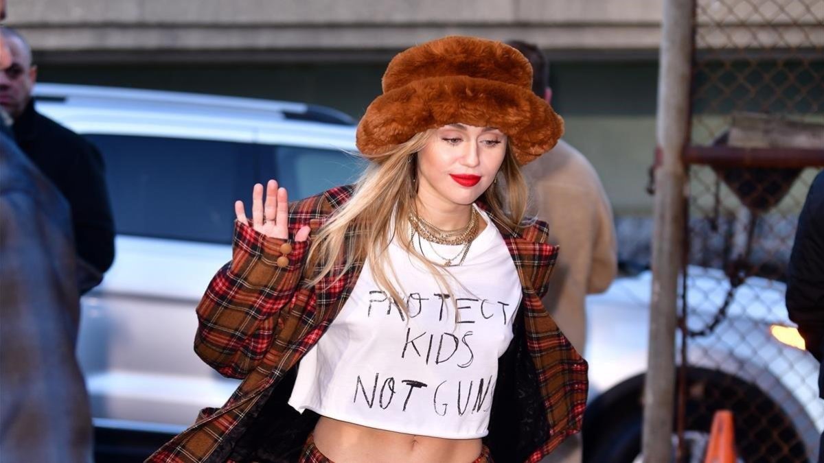 Miley Cyrus, el pasado 10 de diciembre  en Weehawken (Nueva Jersey)-JAMES DEVANEY