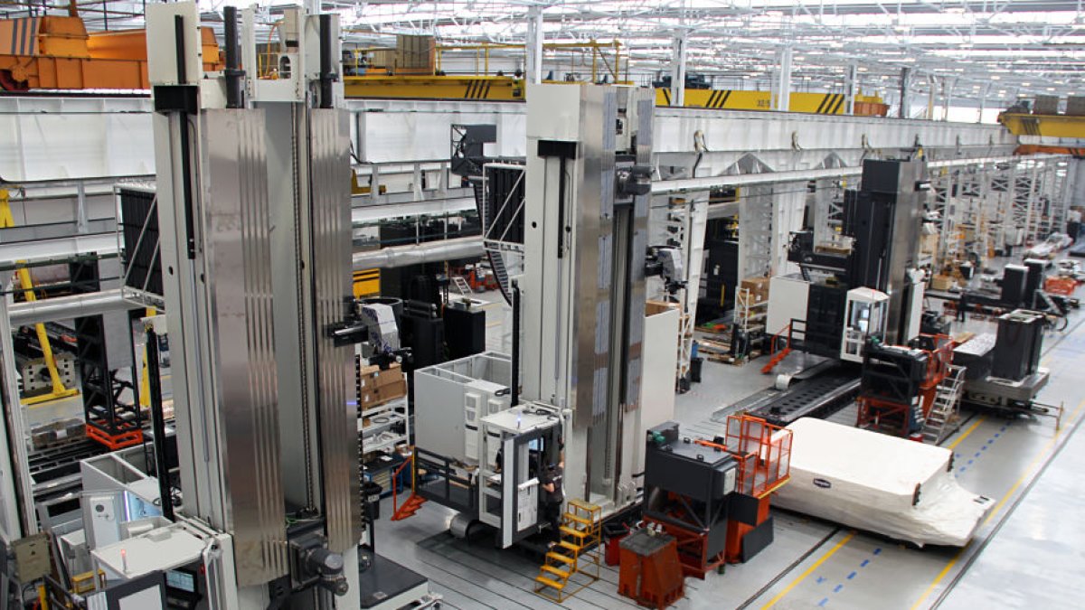 Zona de fabricación de la maquinaria en las instalaciones del Grupo Correa en el polígono de Gamonal Burgos Este. ECB