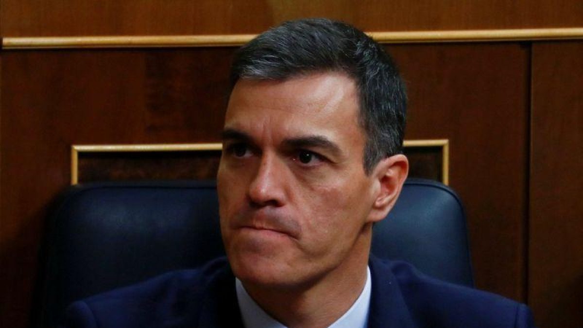 Pedro Sánchez, en el debate de los Presupuestos en el Congreso.-EL PERIÓDICO