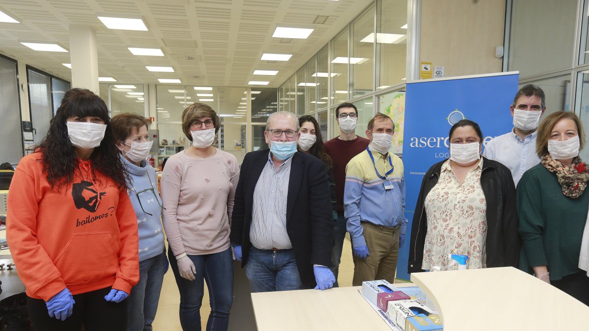 Asercomex, los ángeles de las mascarillas en Castilla y León. / RAÚL G. OCHOA