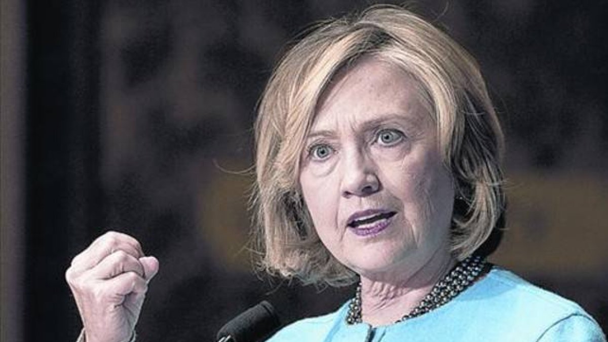 Hillary Clinton, en una conferencia reciente en Washington.-AP