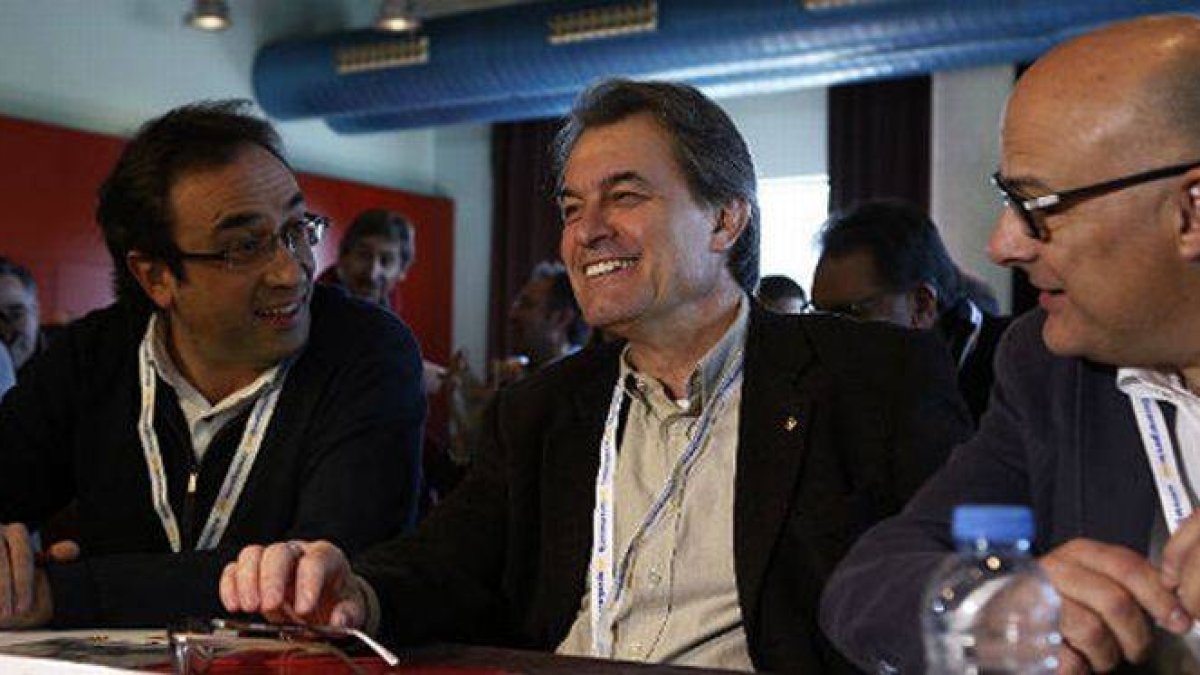 Rull y Mas, en el Consell Nacional de CDC.-Foto: ALBERT BERTRAN