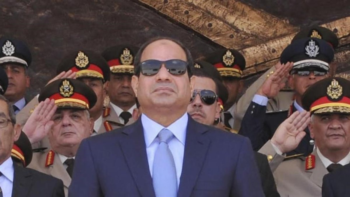 Al Sisi, durante la celebración de un acto militar.-HANDOUT