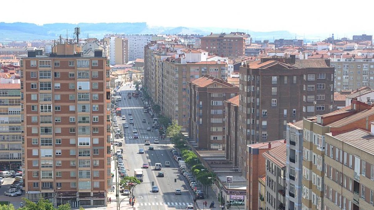 Imagen de la calle Vitoria de la capital burgalesa.