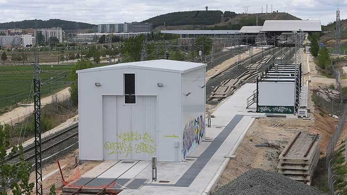 En este punto de la zona norte de la Estación Rosa de Lima se enlazará el nuevo trazado de la alta velocidad entre Burgos y Vitoria. R. O.