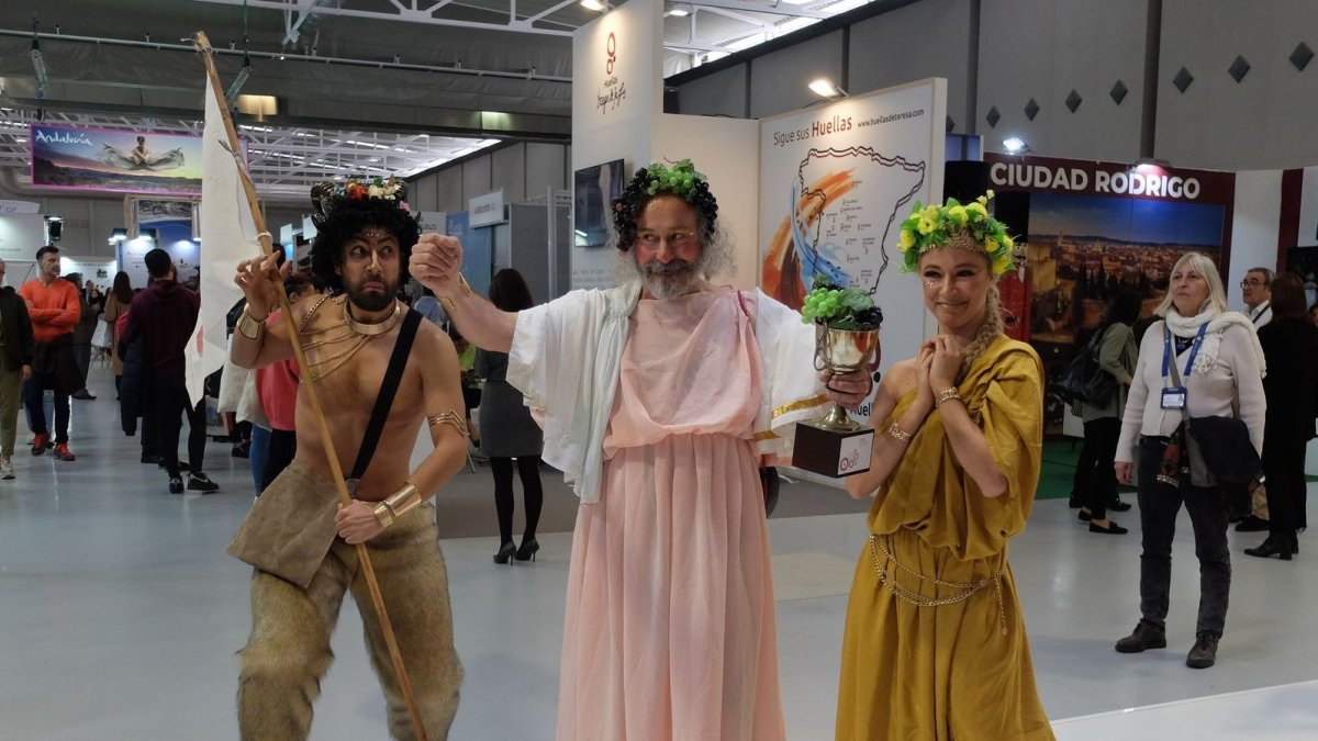 Aranda ha apostado por una representación teatral para vender las virtudes de la Capital Europea del Vino 2022