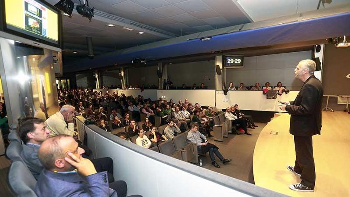 Andy Staltman, durante su intervención de ayer.-RAÚL G. OCHOA