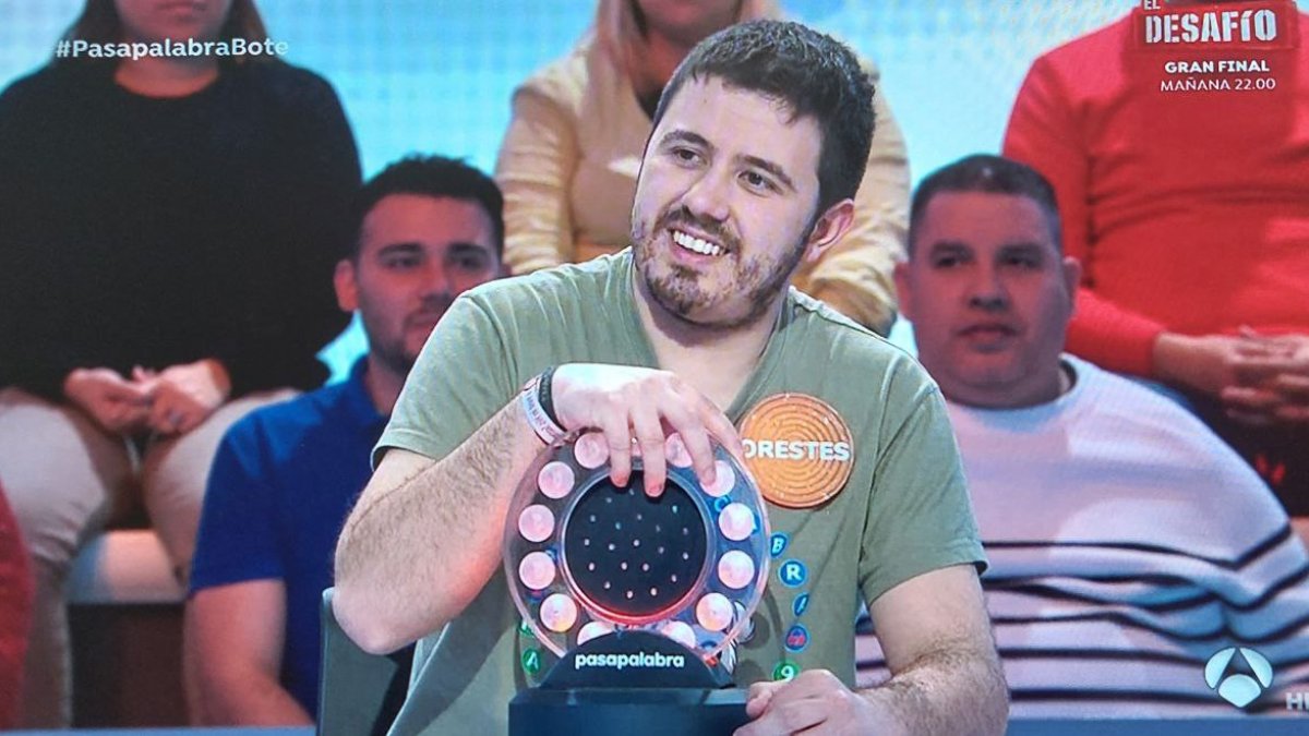 Orestes en el programa en el que se llevó el Rosco y el bote.