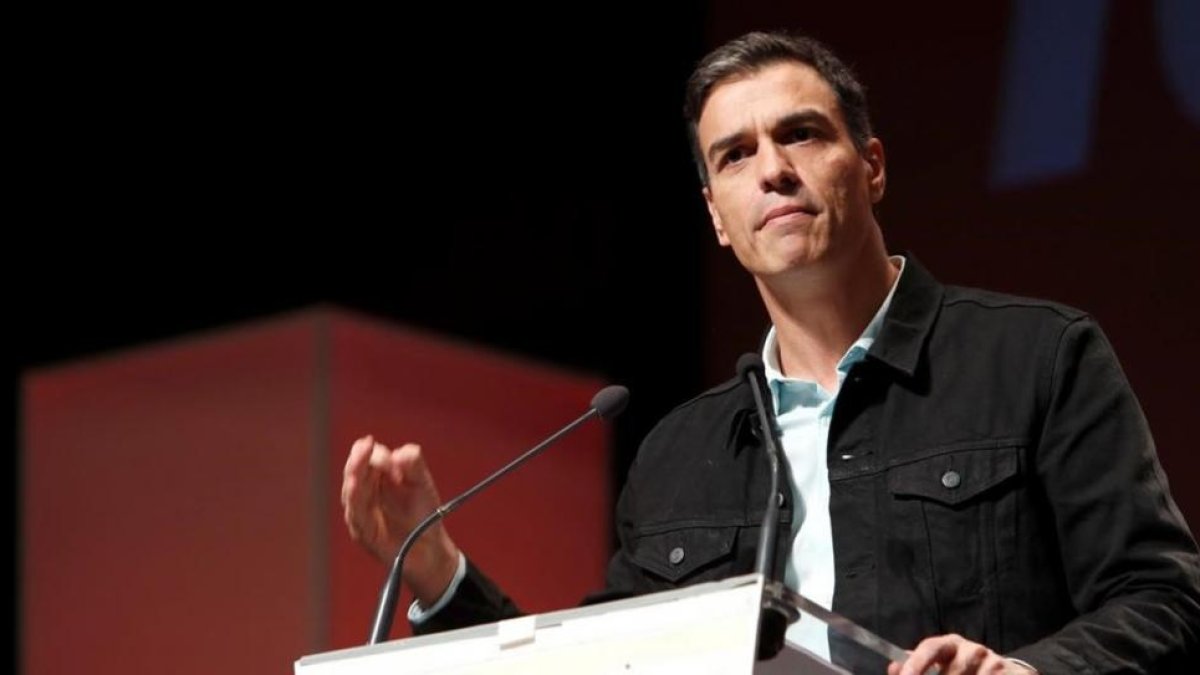 Pedro Sánchez, el pasado 5 de noviembre en Zaragoza.-/ PERIODICO (EFE / JAVIER BELVER)