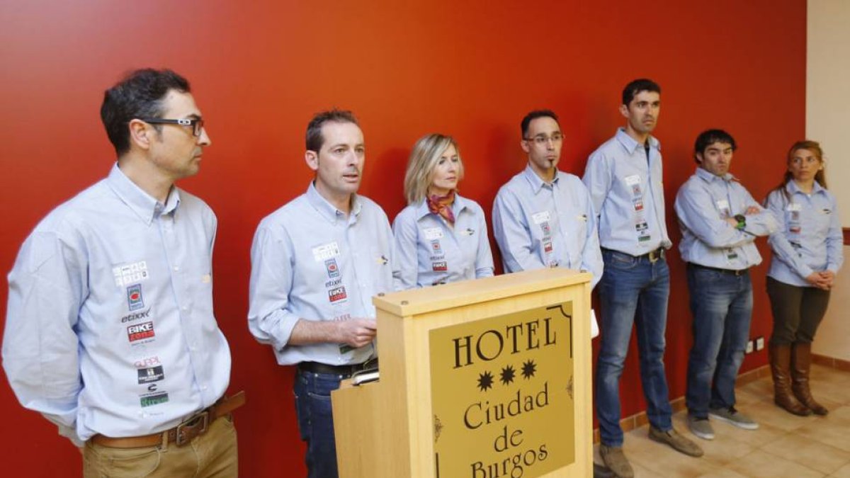 Los responsables de la organización presentaron ayer la I Vuelta a Burgos BTT-Raúl G. Ochoa