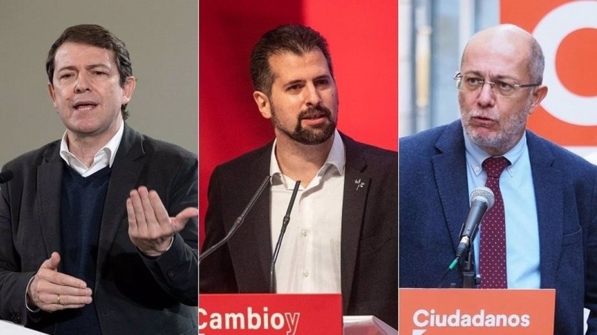 Mañueco, Tudanca e Igea. E. M.