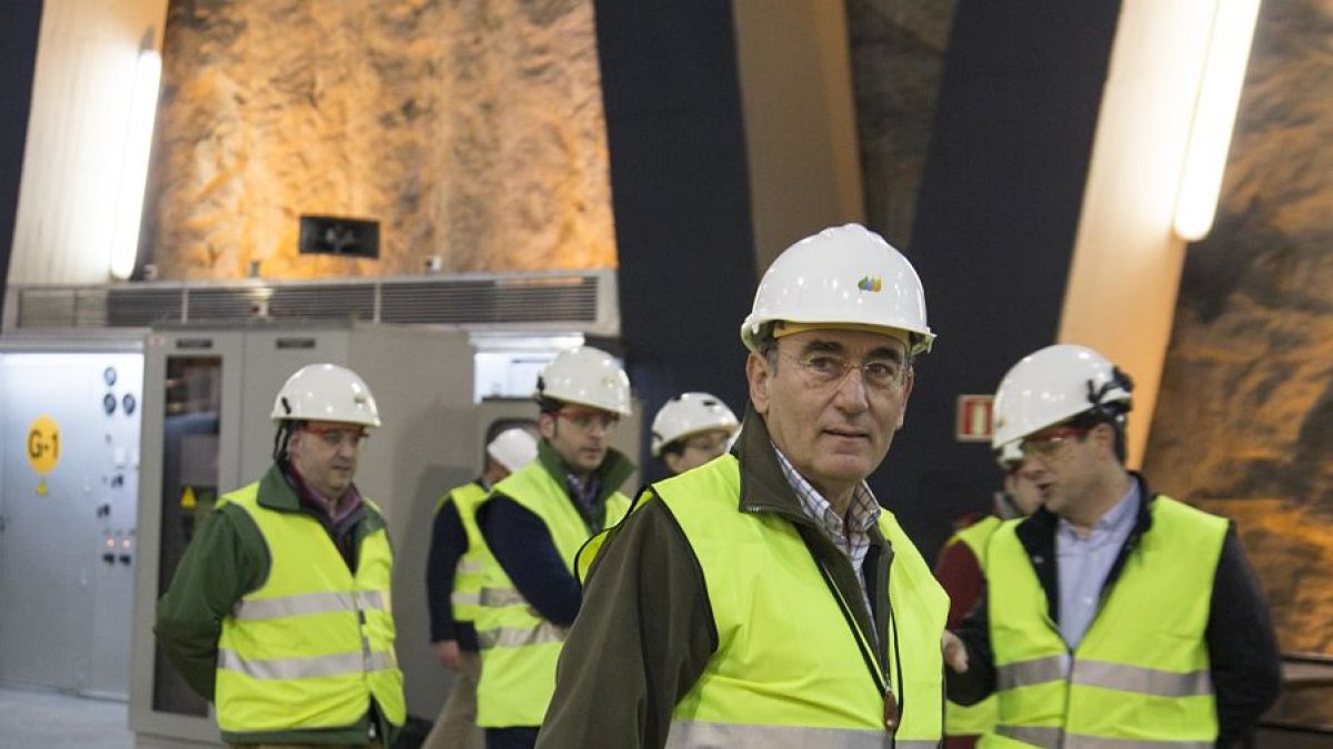 Ignacio Sánchez Galán durante su visita a unas instalaciones de la compañía Iberdrola. ECB