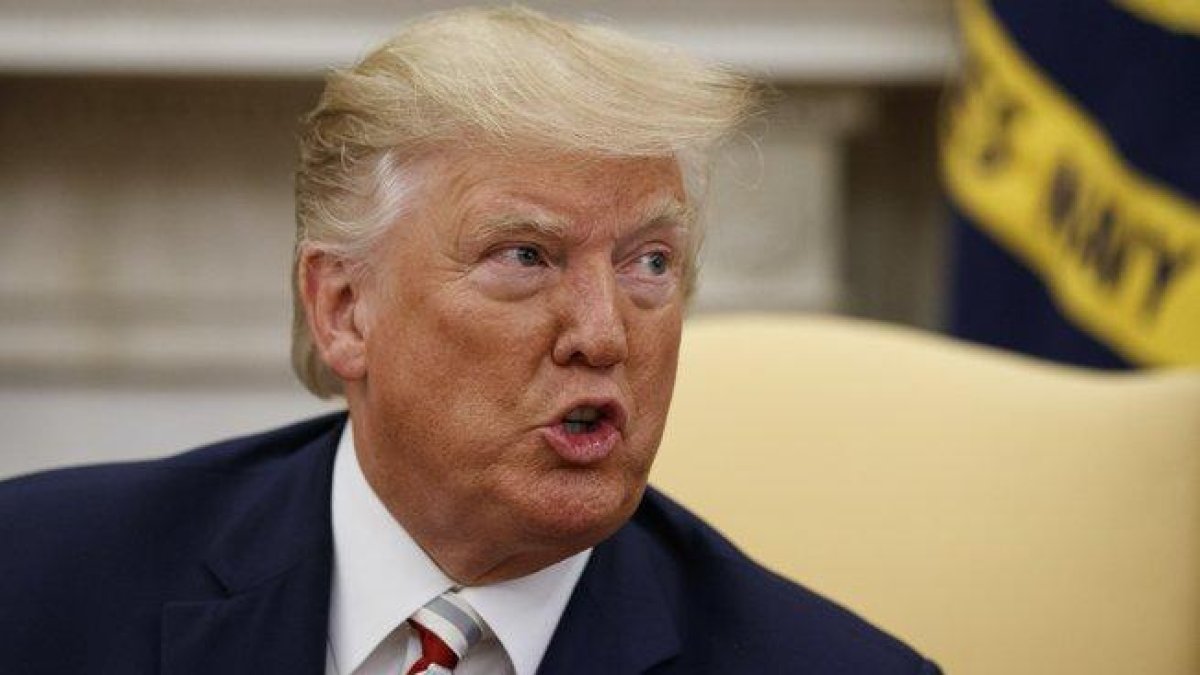 Donald Trump, el presidente de los EEUU.-AP