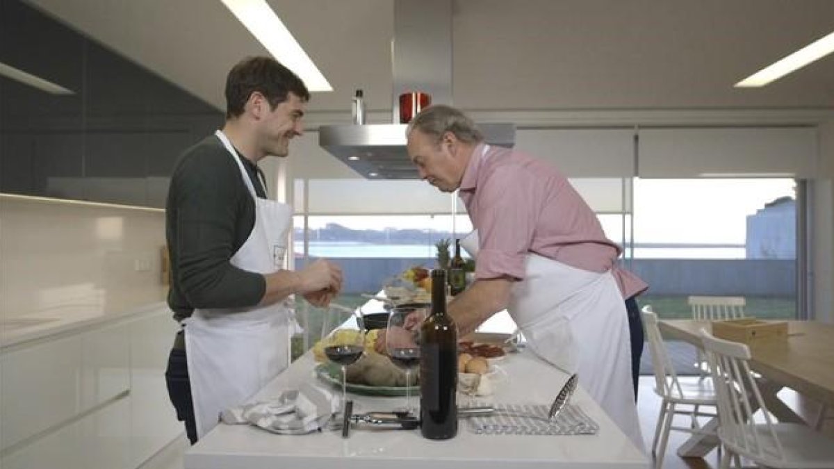 Casillas, durante el programa 'En la tuya o en la mia'.-