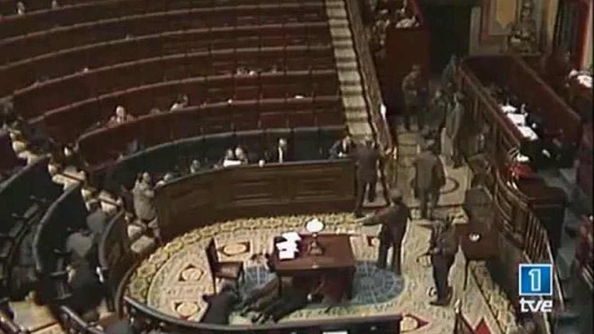 El intento de golpe de Estado del 23F.-