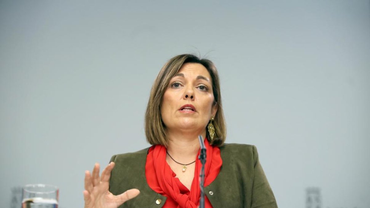 La consejera de Agricultura y portavoz, Milagros Marcos, informa de los acuerdos alcanzados en el Consejo de Gobierno-ICAL