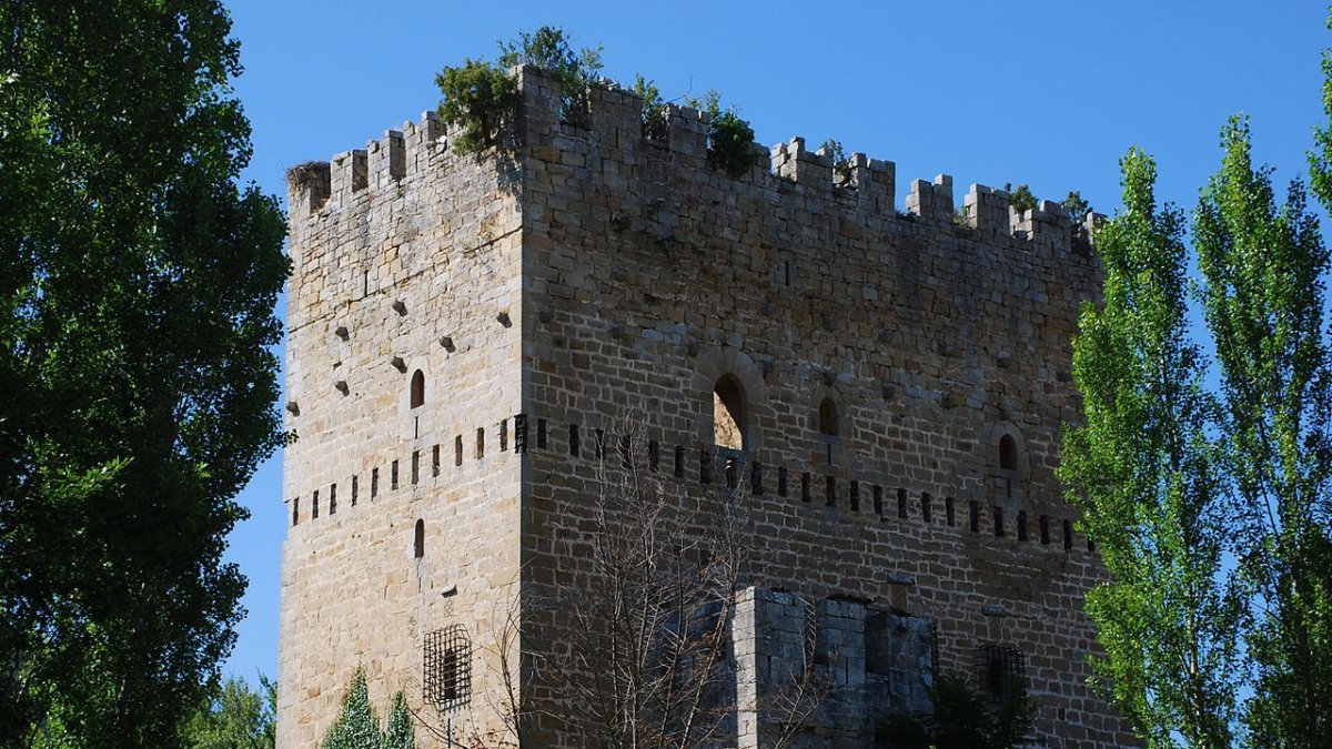 Vista parcial de la Torre de los Velasco en Espinosa de los Monteros. HISPANIA NOSTRA