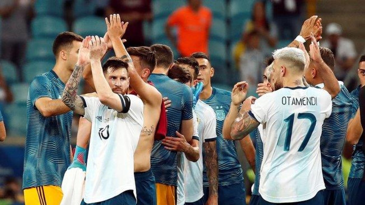 La selección de Argentina en la Copa América 2019.-EFE