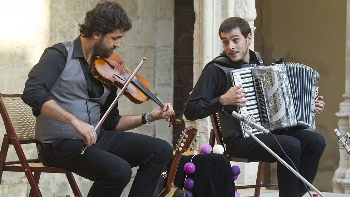 Diego Galaz y Jorge Arribas no se han perdido ni una sola edición de la Fiesta de la Vendimia. ECB