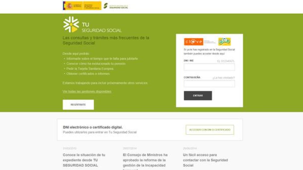 Captura de la primera página de introducción de datos del simulador-