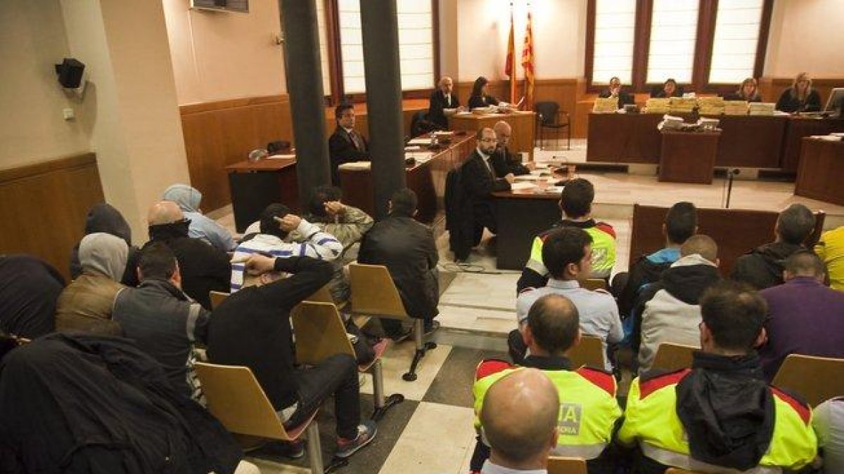 Imagen del juicio a los Casuals, en el 2013.-EL PERIÓDICO