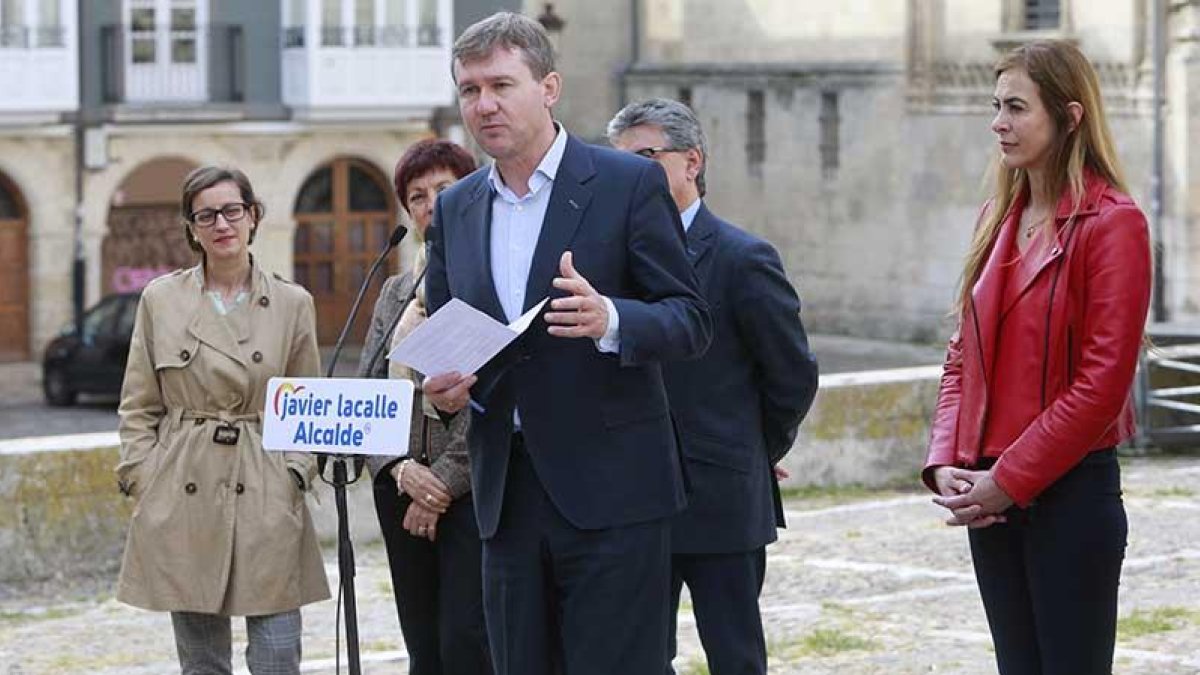 Javier Lacalle en un momento de su intervención en La Llana de Afuera.-RAÚL G. OCHOA
