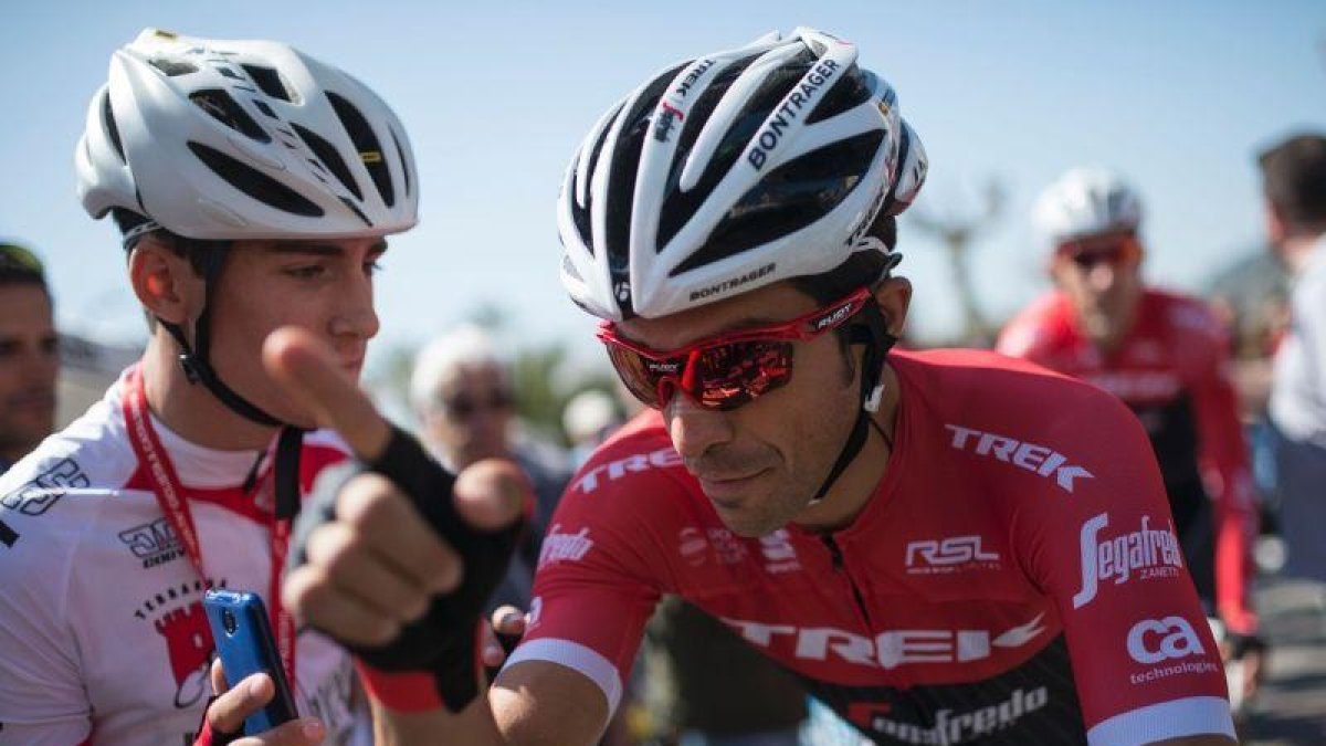 Alberto Contador, en la Volta 2017.-JOSEP LAGO / AFP