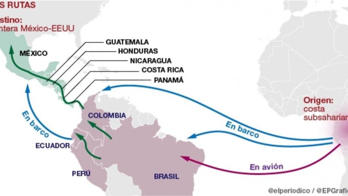 Cada vez más inmigrantes subsaharianos eligen viajar hacia América para empezar de nuevo en EEUU, lejos de la inestabilidad política y precariedad económica de sus países de origen.-