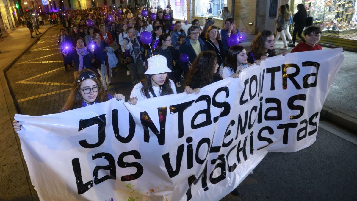 Imagen de archivo de una manifestación contra la violencia de género. RAÚL G. OCHOA