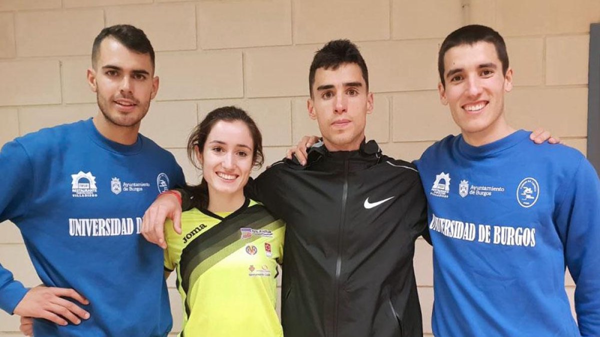 Dani Arce, Cristina Ruiz, Jesús Gómez y Santi Vivanco completaron ayer una destacada actuación en Antequera-ECB