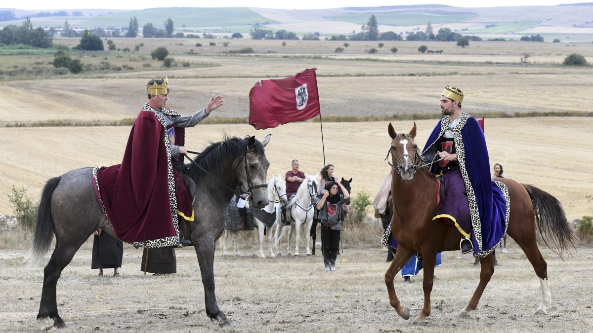 Imagen de la representación de la Batalla de Atapuerca. ICAL