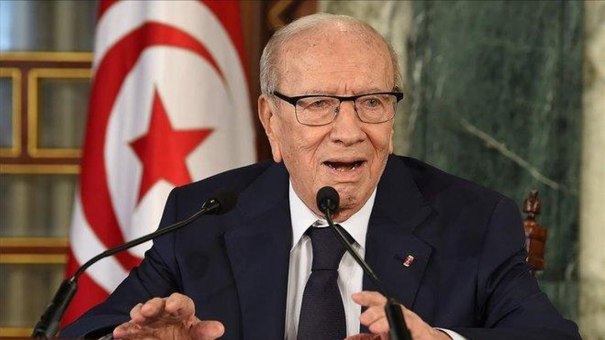 Beji Caid Essebi, presidente de Túnez.-FETHI BELAID (AFP)