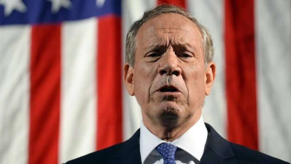 George Pataki, al anunciar su candidatura en Exeter (New Hampshire).-Foto: AGENCIAS
